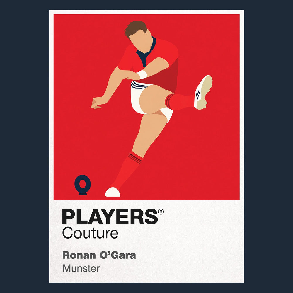 Ronan O'Gara Munster Rugby Union Icon Frame Men's T-Shirt – image 8