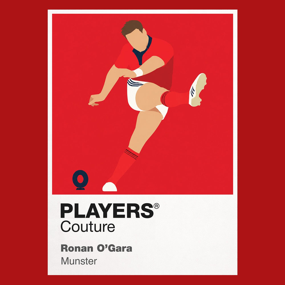 Ronan O'Gara Munster Rugby Union Icon Frame Men's Hoodie – image 7