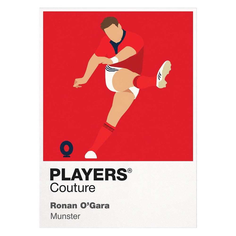 Ronan O'Gara Munster Rugby Union Icon Frame Men's Hoodie – image 8