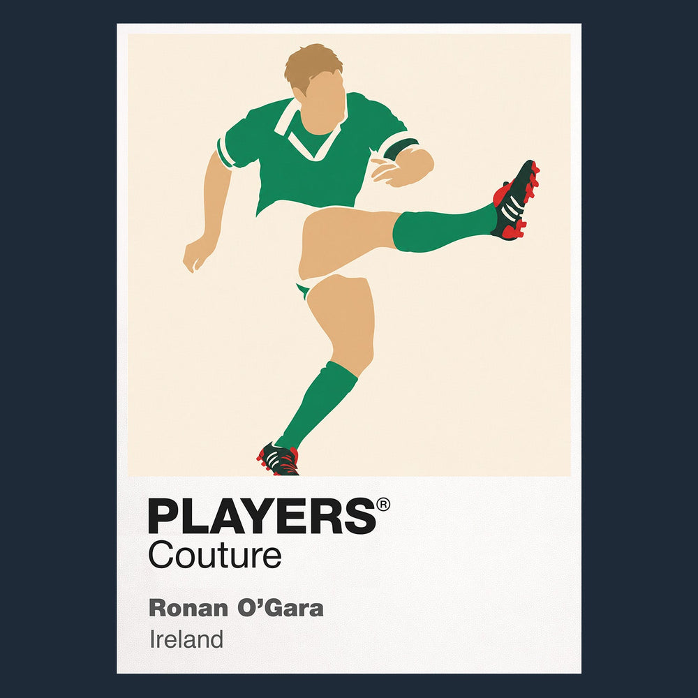 Ronan O'Gara Rugby Union Icon Frame Men's T-Shirt – image 8