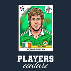 Ronnie Whelan World Cup Sticker Men's Hoodie – ronnie whelan navy Players Couture design