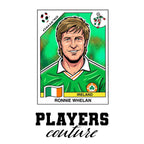 Ronnie Whelan World Cup Sticker Kids T-Shirt – ronnie whelan white Players Couture design