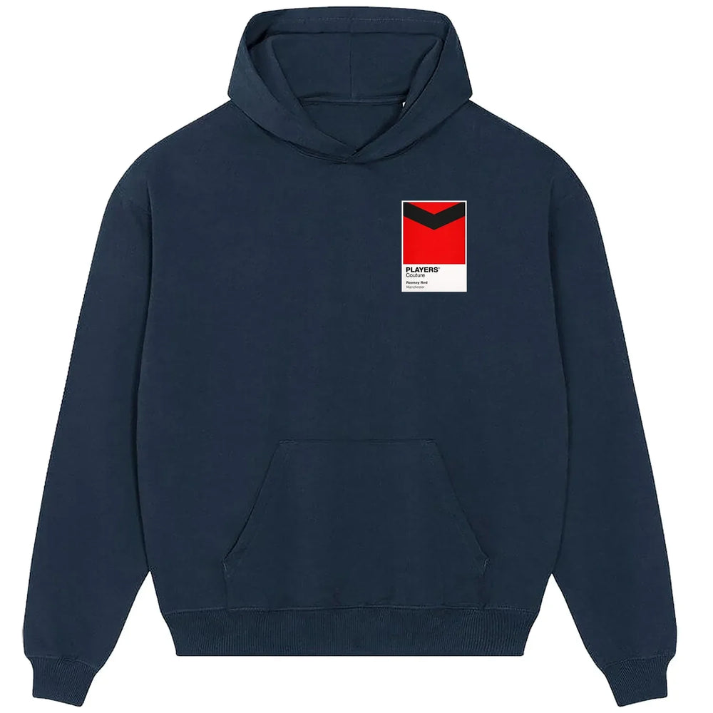 Rooney Red hoodie – red men's hoodie featuring the Rooney Red Players Couture logo