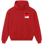 Rooney Red hoodie – red men's hoodie featuring the Rooney Red Players Couture logo