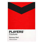 Manchester Rooney Red Classic Football Shirt Colours Frame Men's T-Shirt – red close-up detail shot of the Manchester United