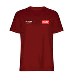 Rory Delap t-shirt – red men's t-shirt featuring the Rory Delap Players Couture logo
