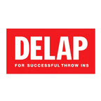 Rory Delap Logo Men's Hoodie – white close-up detail shot of the Rory Delap Players Couture logo design