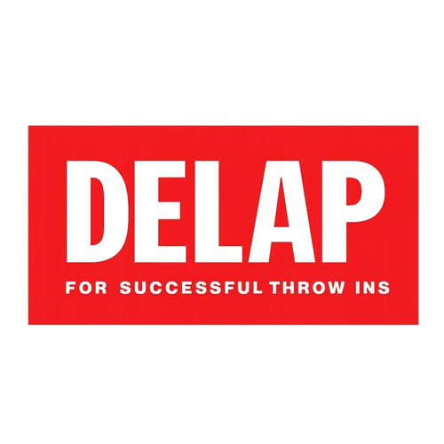 Rory Delap Logo Men's Hoodie – white close-up detail shot of the Rory Delap Players Couture logo design