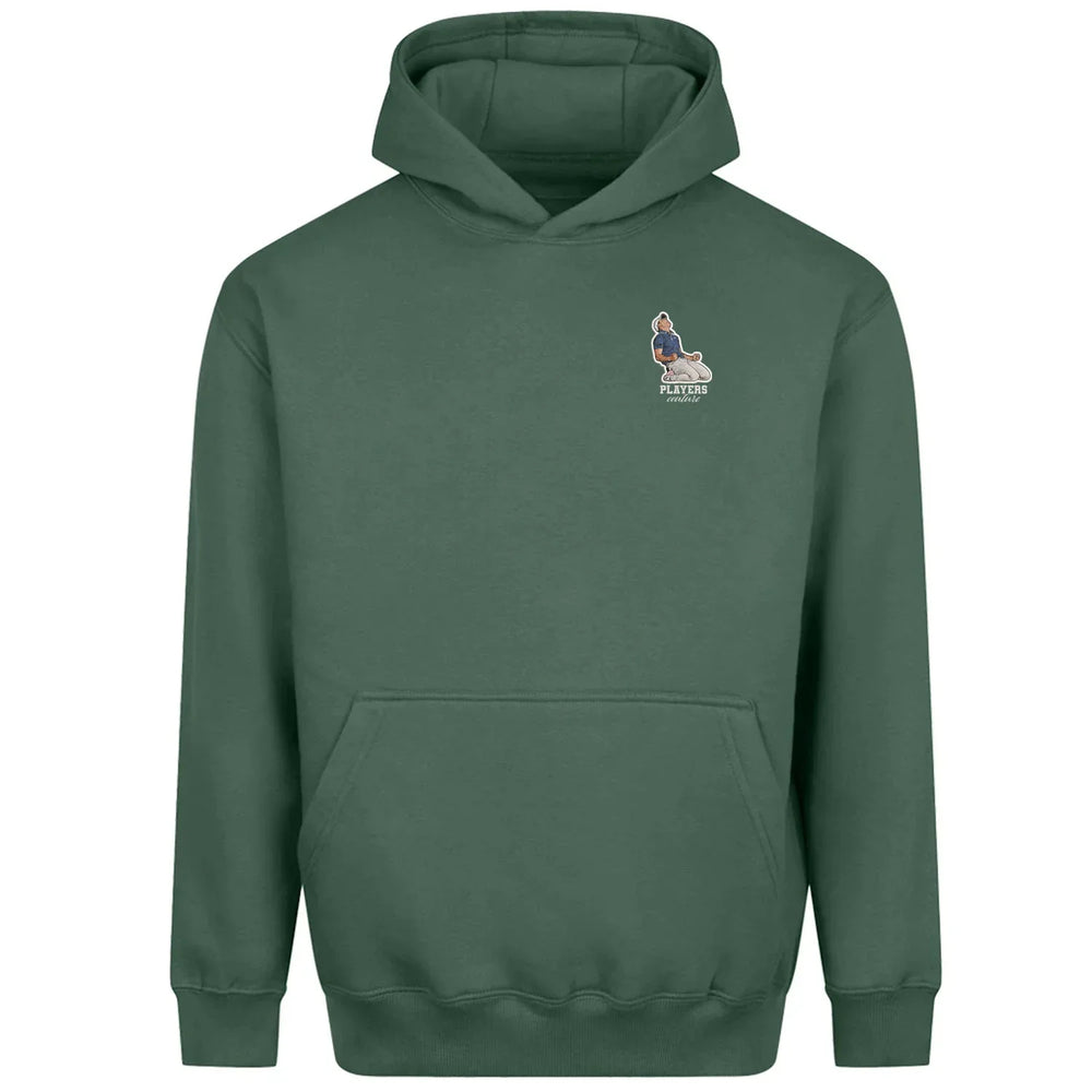 Rory McIlroy hoodie – green men's hoodie featuring the Rory McIlroy Players Couture logo