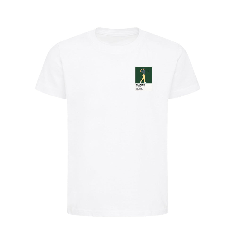 Rory McIlroy Golf Icon Frame Kids T-Shirt - White
