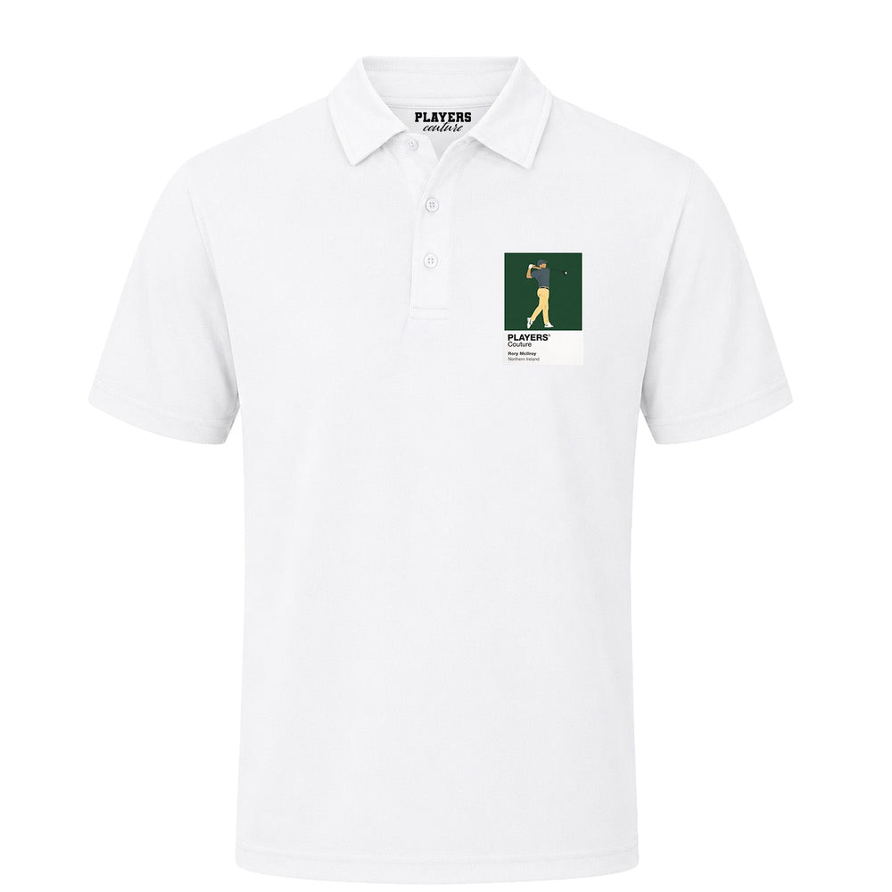 Rory McIlroy Golf Icon Frame Men's Polo Shirt - White