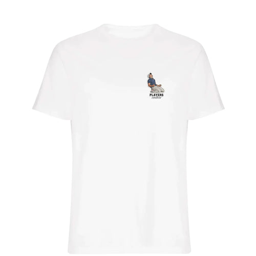 Rory McIlroy t-shirt – white men's t-shirt featuring the Rory McIlroy Players Couture logo