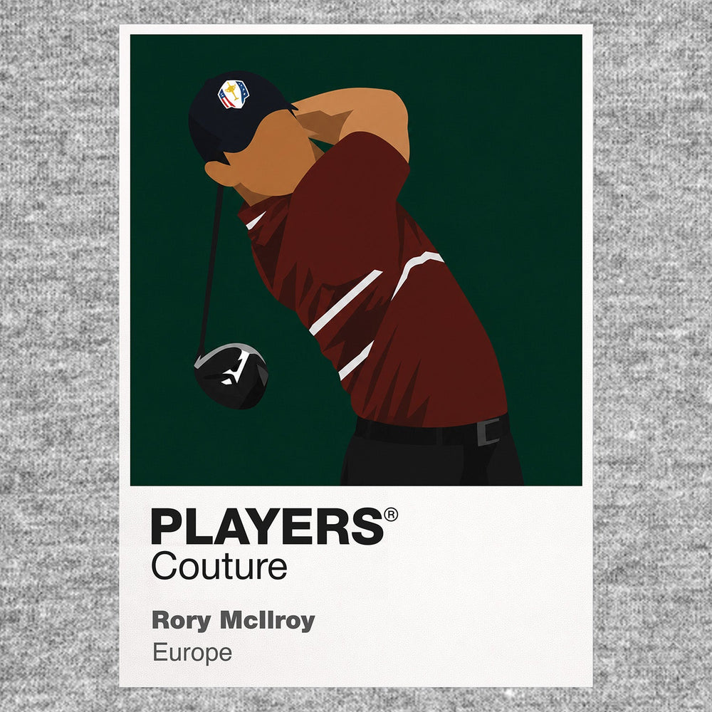 Rory McIlroy Ryder Cup Golf Icon Frame Men's Polo Shirt