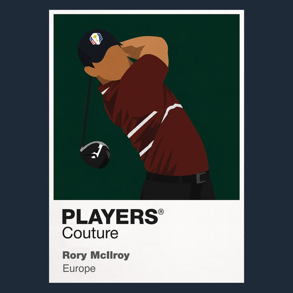 Rory McIlroy Ryder Cup Golf Icon Frame Men's Polo Shirt