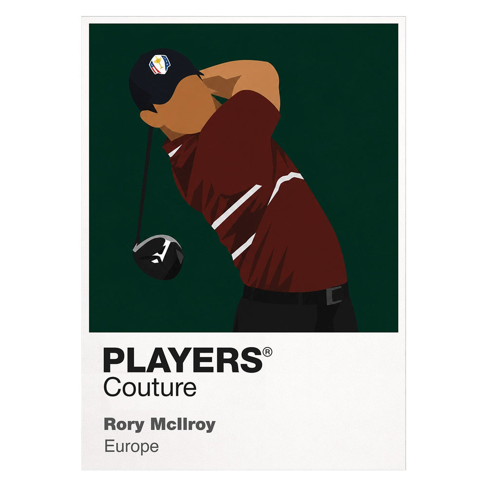 Rory McIlroy Ryder Cup Golf Icon Frame Men's Polo Shirt