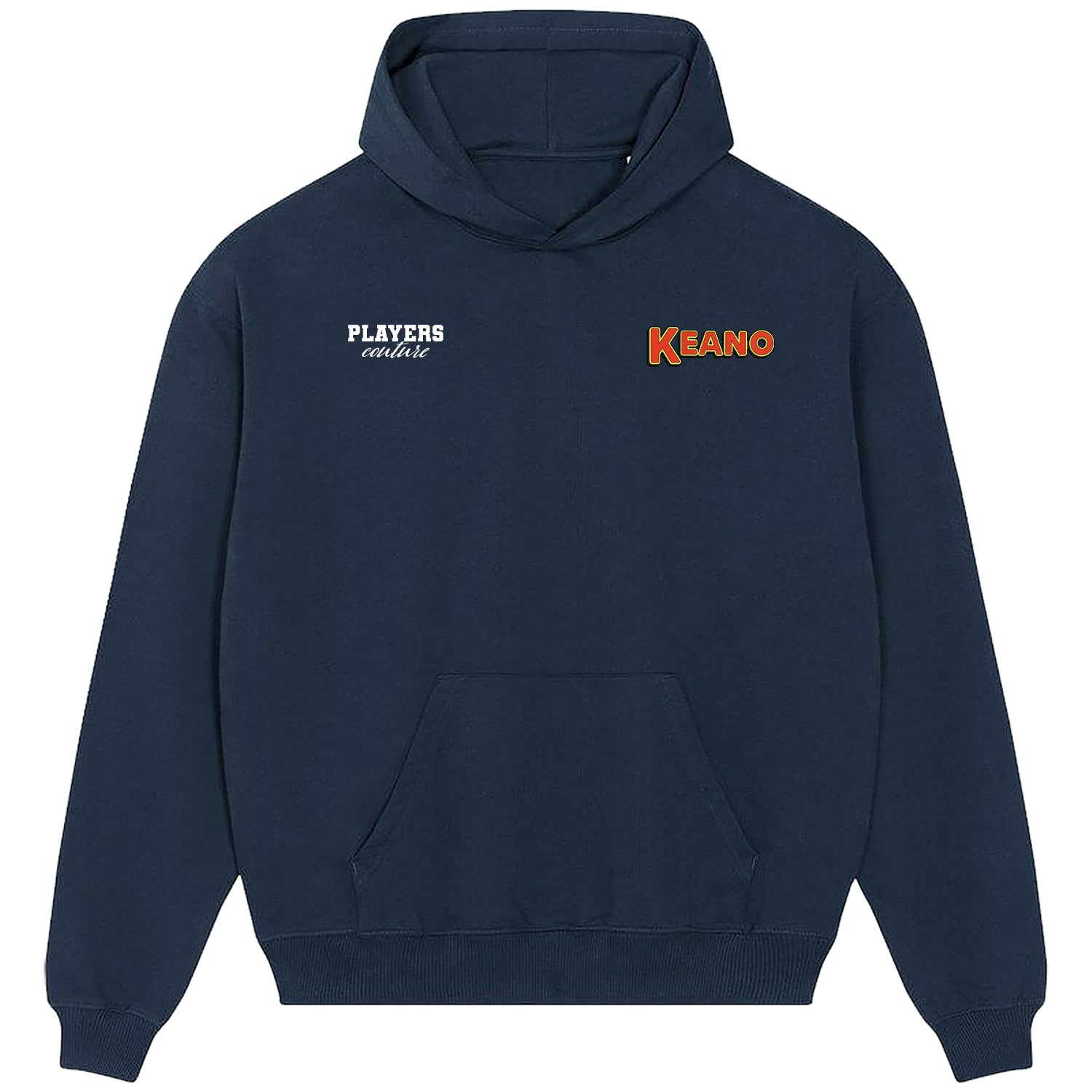 Roy Keane Keano Logo Players Couture Men's Casual Hoodie Navy