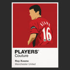 Roy Keane Manchester United Icon Frame Men's Hoodie — Black Artwork