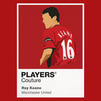 Roy Keane Manchester United Icon Frame Men's Hoodie — Red Artwork
