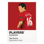 Roy Keane Manchester United Icon Frame — White