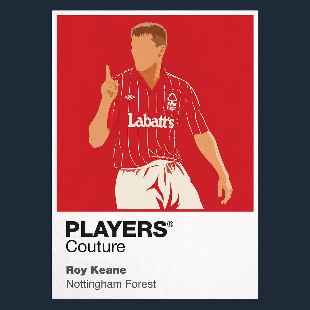 Roy Keane Nottingham Forest Icon Frame — Navy