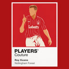 Roy Keane Nottingham Forest Icon Frame Men's Hoodie — Red Artwork