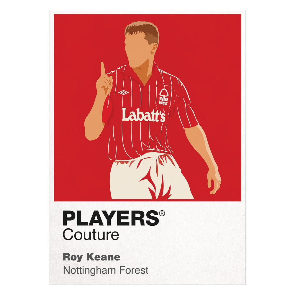 Roy Keane Nottingham Forest Icon Frame — White