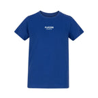 Essentials Collection t-shirt – blue kids' t-shirt with white Essentials Collection letters and Players Couture logo on the