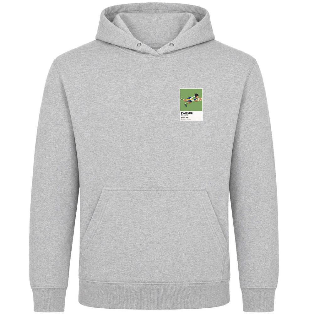 Ruben Wiki Canberra Raiders rugby league hoodie mens grey hoodie