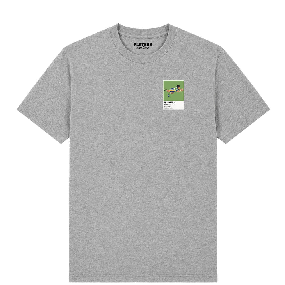 Ruben Wiki Canberra Raiders rugby league T-shirt mens grey tshirt