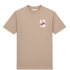 Ruby Walsh horse racing T-shirt – mens desert sand tshirt view