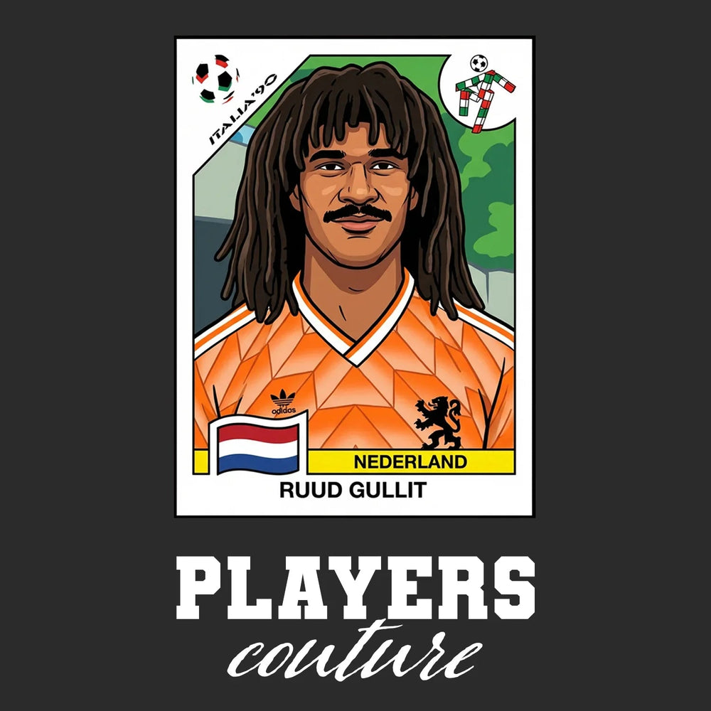 Ruud Gullit World Cup Sticker Kids T-Shirt – rudd gullit black Players Couture design