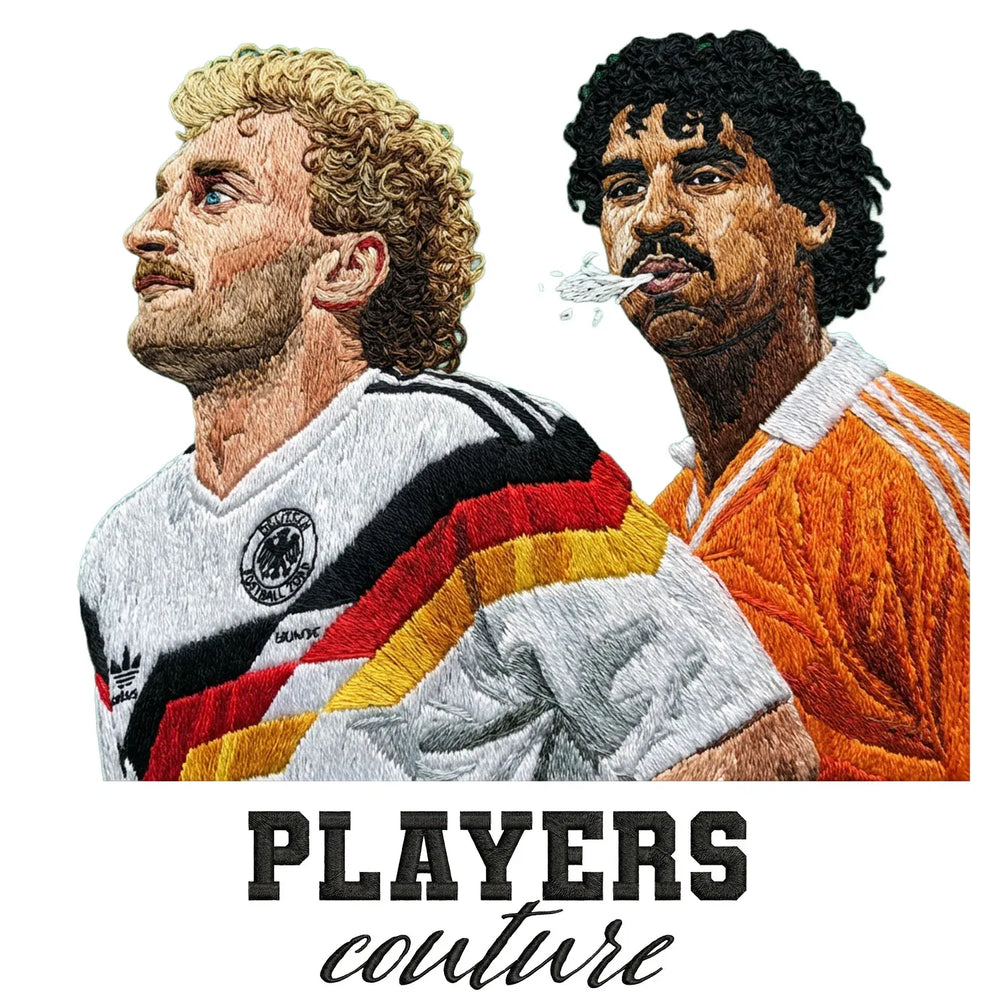 Rudi Voller & Frank Rijkaard Badge Players Couture Men's Hoodie