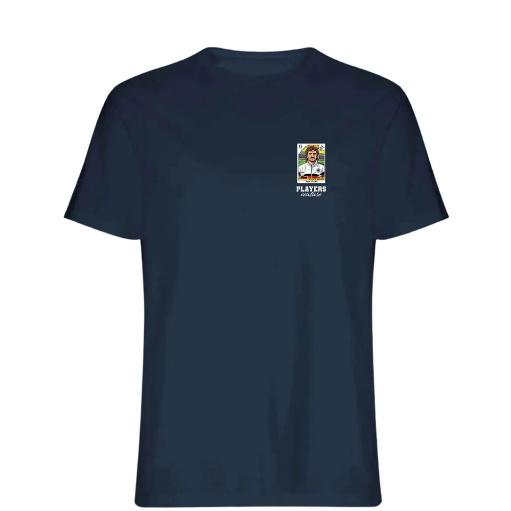 Rudi Voller World Cup t-shirt – navy men's t-shirt featuring the Rudi Voller World Cup Players Couture logo