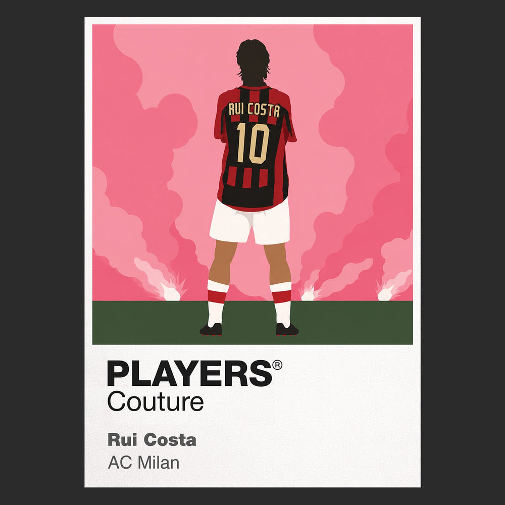 Rui Costa AC Milan black Icon Frame artwork detail