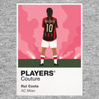 Rui Costa AC Milan grey Icon Frame artwork detail