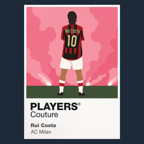 Rui Costa AC Milan navy Icon Frame artwork detail