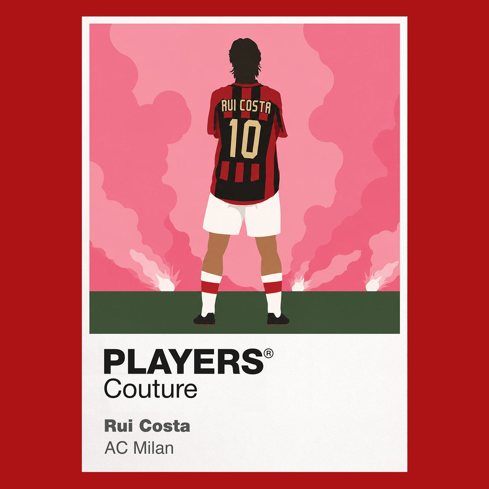 Rui Costa AC Milan red Icon Frame artwork detail