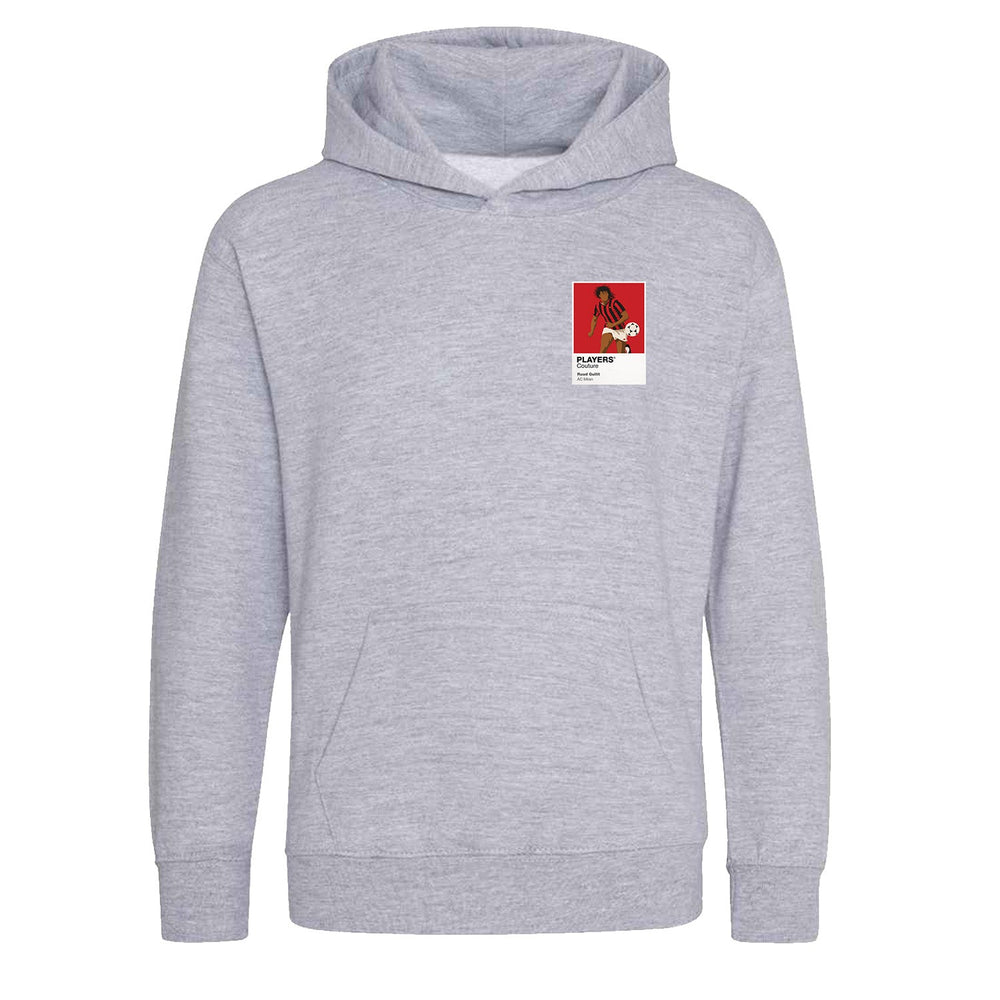 Ruud Gullit AC Milan Icon Frame Kids Hoodie — Gray