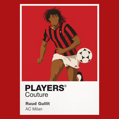 Ruud Gullit AC Milan Icon Frame Men's Hoodie — Red Artwork