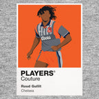 Ruud Gullit Chelsea away Icon Frame artwork in grey