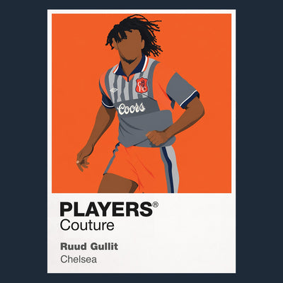 Ruud Gullit Chelsea away Icon Frame artwork in navy