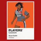 Ruud Gullit Chelsea away Icon Frame artwork in red