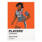 Ruud Gullit Chelsea away Icon Frame artwork on white