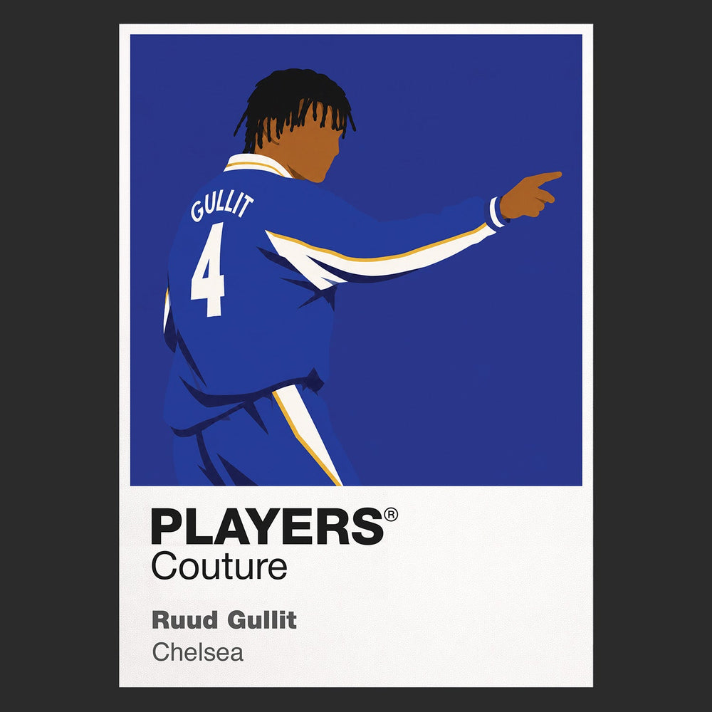 Ruud Gullit Chelsea Icon Frame Men's Hoodie — Black Artwork