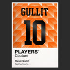 Ruud Gullit 10 Football Shirt Frame Men's Hoodie – black close-up detail shot of the Ruud Gullit 10 Football Players Couture