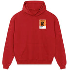 Ruud Gullit 10 Football hoodie – red men's hoodie featuring the Ruud Gullit 10 Football Players Couture logo
