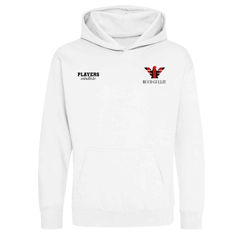 Ruud Gullit Milan Logo Players Couture Kids Hoodie White