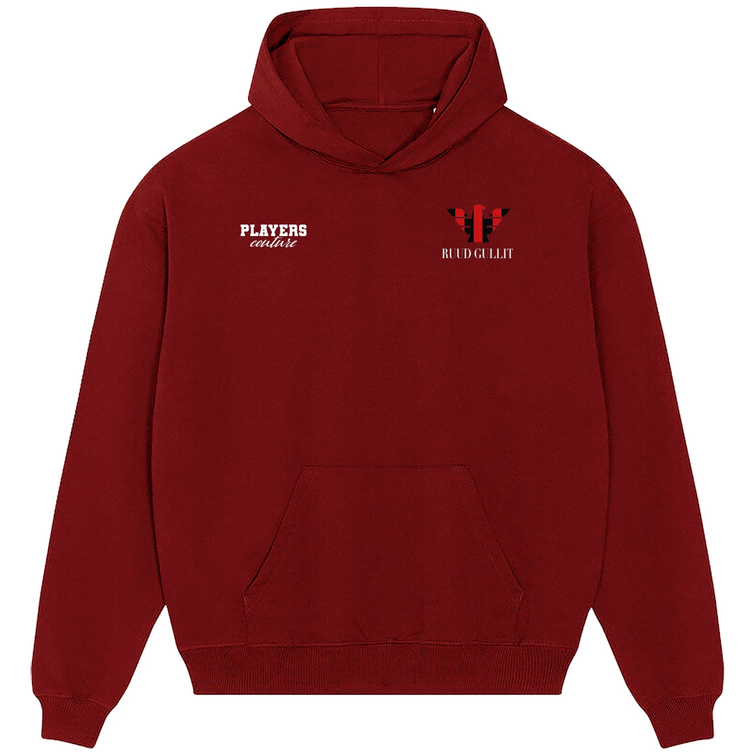 Ruud Gullit Milan Logo Players Couture Men's Casual Hoodie Red
