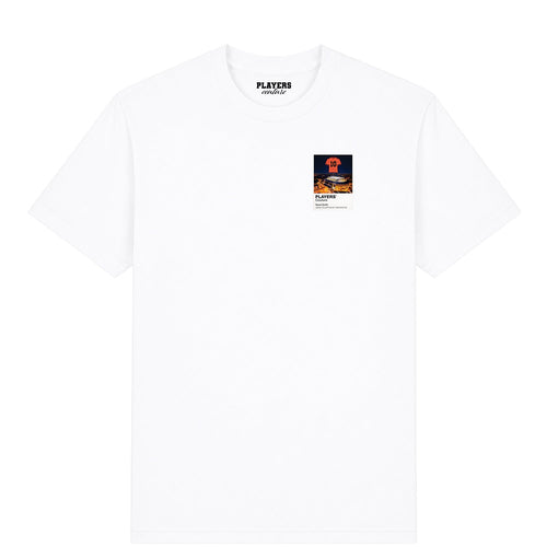 Ruud Gullit Netherlands Icons in Lights Frame Men's T-Shirt in White