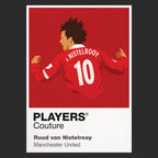 Ruud van Nistelrrooy Manchester United Icon Frame — Black